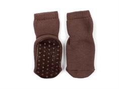 MP socks cotton brown sienna with rubber outsole